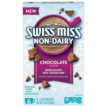 Swiss Miss Non-Dairy Chocolate Flavored Hot Cocoa Mix, 1.23 oz. 6-Count