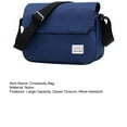 thumbnail image 7 of NIBOLOG Unisex Crossbody Bag Multi Pockets Large Capacity Adjustable Wide Strap Zipper Closure Solid Color Wear-resistant Outdoor Phone Cash Card Keys Storage Bag, 7 of 7