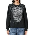 thumbnail image 2 of Cenuakty Women Long Sleeve T-Shirts Fashion Print Crew Neck Shirts Spring Fall Loose Fit Tops Streetwear, 2 of 9