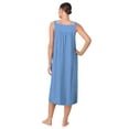 thumbnail image 3 of Aria Women's Sleeveless Long 100% Cotton Nightgown in 46", Sizes XS to 5X, 3 of 7