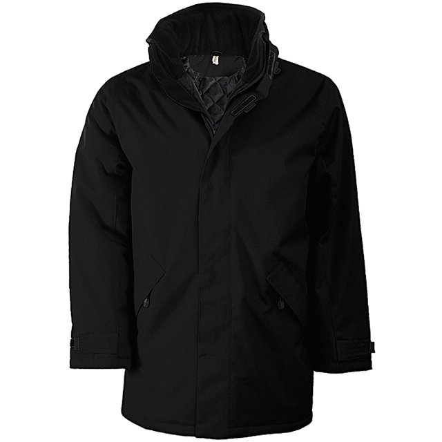 Kariban - Cazadora / Abrigo parka Modelo performance hombre caballero (Blanco/Negro) Kariban UTRW731_blackblack