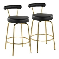 LumiSource Rhonda 26" Fixed-Height Counter Stool - Set of 2