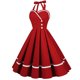 thumbnail image 1 of Moda mujer verano Retro Casual pulóver Hatler Color sólido Sexy vestido sin mangas Fridja  hj4406, 1 of 7