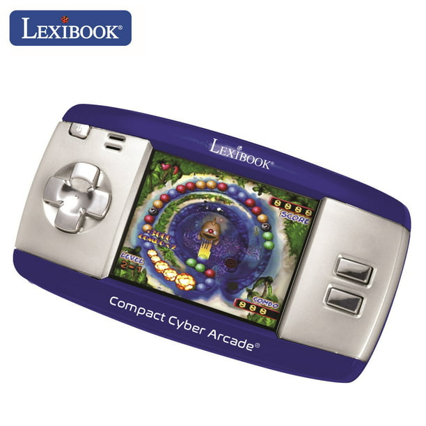 LEXiBOOK TV Game Console, 200 Games, 32-bit, USB-C Adapter, White/Blue,  JG7430