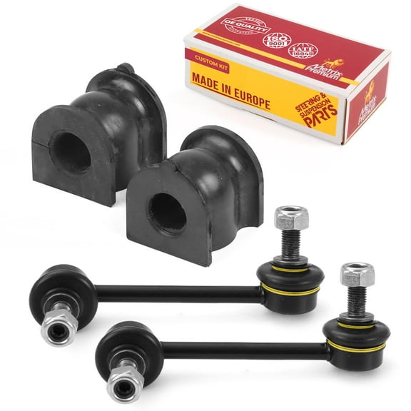 Metrix Premium Chassis Parts - 4 PC Rear Sway Bar Stabilizer End Link Stabilizer Bar Bushing Kit Fits 98-02 Honda Accord Sedan