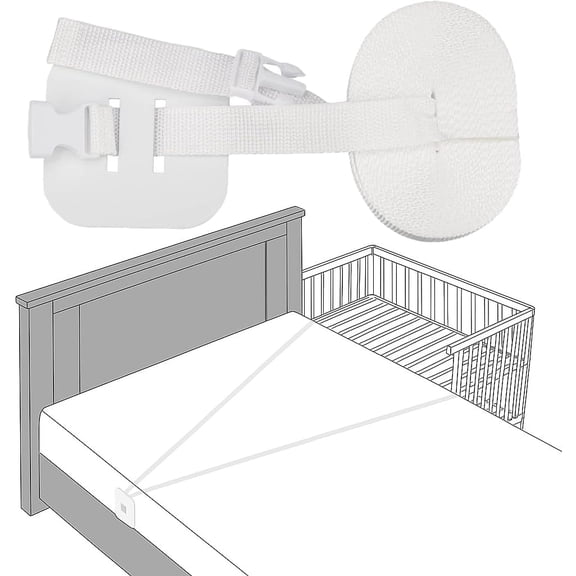 8m Adjustable Bed Fixing Strap - White Strap for Bed Cabinets & Spring Mattresses
