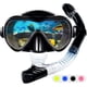 thumbnail image 1 of Juego de esnórquel Equipo de esnórquel para adultos, máscaras de buceo con tapa seca y esnórquel para hombre y mujer, equipo de buceo de fácil respiración con vidrio panorámico templado antivaho, 1 of 7