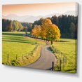 thumbnail image 2 of Winding Country Road in the Fall - Landscape Canvas Art Print, 2 of 4