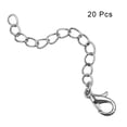 thumbnail image 4 of YYKihy 20 Pack Silver Plated Necklace Chains Bulk Cable Chain Pack For Jewelry Making Bracelet Necklace Extenders Chain Each 1.97, 4 of 8