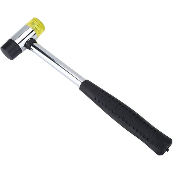 FYBTO Guitar Fret Hammer, Guitar Luthiers Double Headed Luthier Tool Fret Guitar Tool Fretwork Mallet Fret Rubber Hammer Guitar Fret Polishing 18 Guitar Frets-0625