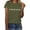 Army Green, variant on Freedom Printed Casual T-Shirt for Man Women, Army Green, XXL