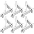 thumbnail image 5 of Hemobllo Stainless Steel Refrigerator Shelf Clips Heavy Duty Aluminum Alloy Support 6Pcs, 5 of 8