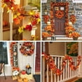 thumbnail image 5 of 2 Pack Fall Maple Garland - 5.8ft/Piece Artificial Fall Foliage Garland Light  Colorful Autumn Decor for Home Wedding Party (CabinaHome Mixed Color), 5 of 5