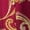 Burgundy Paisley Scroll, variant on Women's Plus Size Stretch Knit Three-Quarter Sleeve T-Shirt Dress