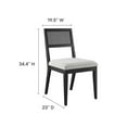 thumbnail image 4 of Side Dining Chair, Set of 2, Gray, Fabric, Wood, Bar Pub Cafe Bistro Dining Kitchen Hospitality Restaurant, Modern Contemporary, HB37052, 4 of 10