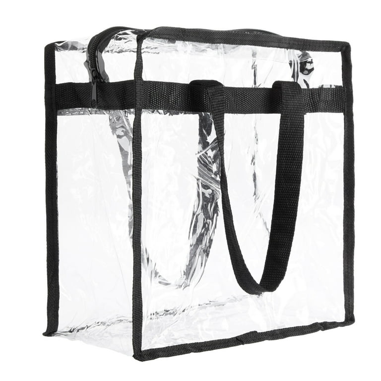 Juvale 2 Pack Clear Stadium Approved Tote Bags, 12x6x12 Large Transparent  Totes with Zippers, Handles for Concerts, Sporting Events, Music Festivals