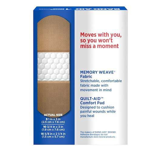 Band-Aid Flexible Fabric Assorted Size Adhesive Bandage - 30 count per pack -- 24 packs per case