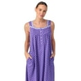 thumbnail image 5 of Aria Women's 40" Cotton Sleeveless Nightgown, Available in Sizes XS to 5X, 5 of 10