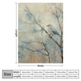 thumbnail image 4 of Orinice Bird Branch Tree Warm Lightweight Blanket Soft Fleece Throw Blanket for All Seasons Living Rooms Sofa Decor Cow Gifts Blanket 60x80in, 4 of 6