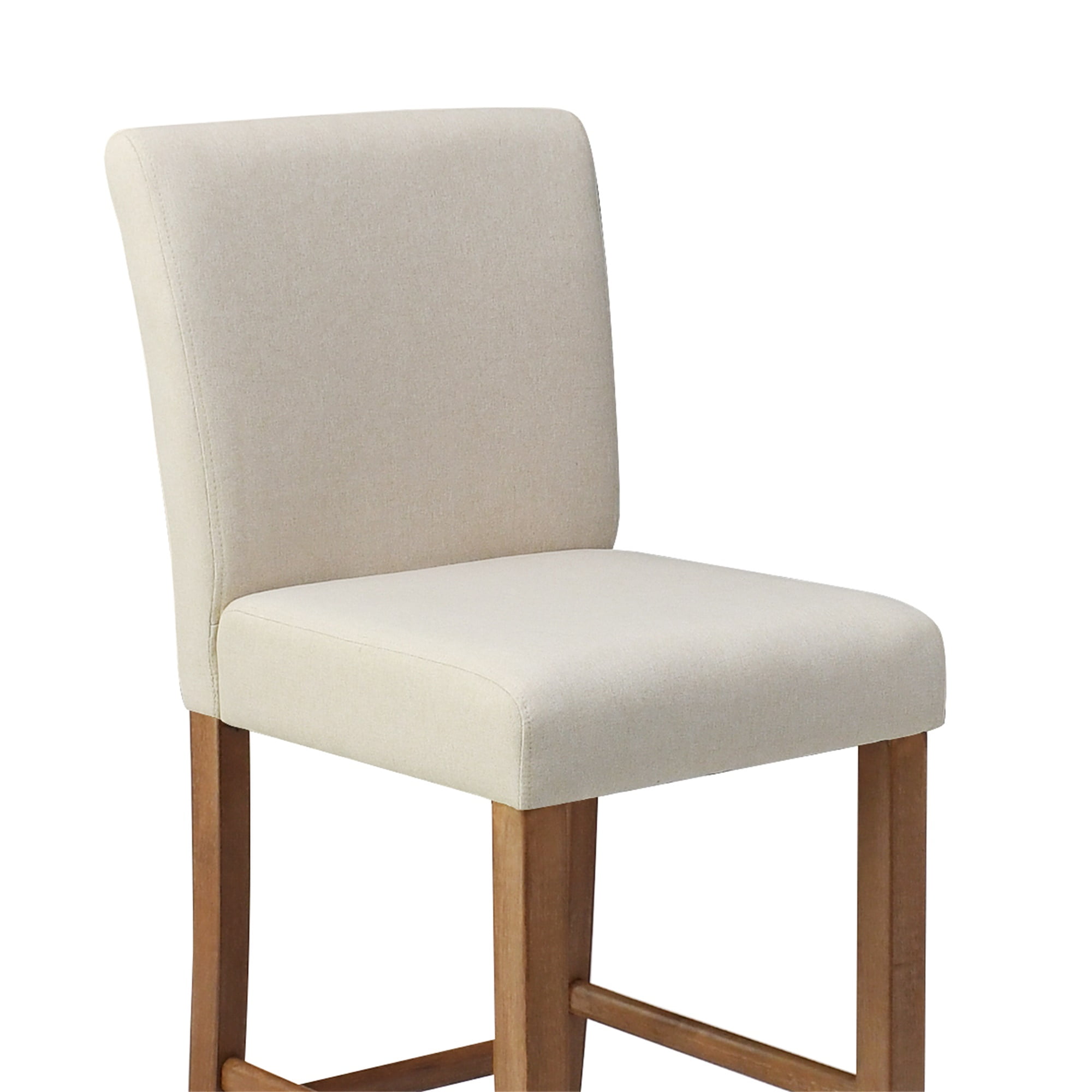 Kepooman 26" Seat Height Dining Set of 2, Modern Kitchen Upholstered Counter Height Leisure Chairs, Beige