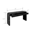 thumbnail image 3 of 59" Entryway Table, Narrow Console Table with Hidden Handle Drawers, Farmhouse Long Accent Sofa Table for Living Room Hallway Entrance Foyer, Antique Black, 3 of 6