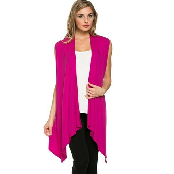 sleeveless duster cardigan