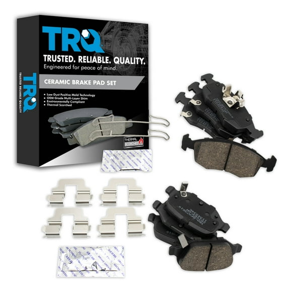 TRQ Ceramic Brake Pads Fits 2012-2017 Fiat 500 BFA20317