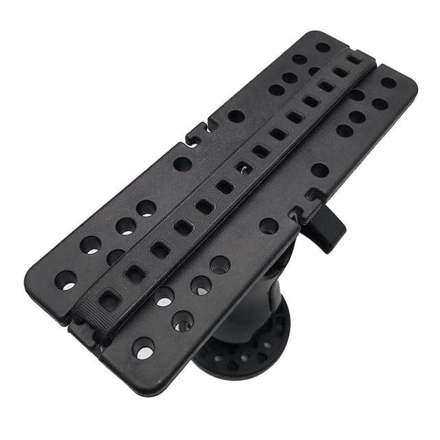 Vensio -Professional Kayak Fish Finder Mount with 360 Degree Adjustability, Universal Fishfinder Bracket with Ball and Socket Technology for Track Systems Black