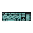 thumbnail image 1 of Tecla Cap Fancy LED Gaming Mechanical Cap Key Teclado estilizado Teclas de máquina de escribir con clase Steampunk 104 Player Round Eigraketly EL013269-04, 1 of 4