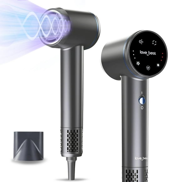 love best Negative Ionic Hair Dryer, 110000 RPM Professional High-Speed Low Noise Blow Dryer, Lightweight Travel Hairdryer with Magnetic Nozzle for Home Salon Women Man Curly Hair