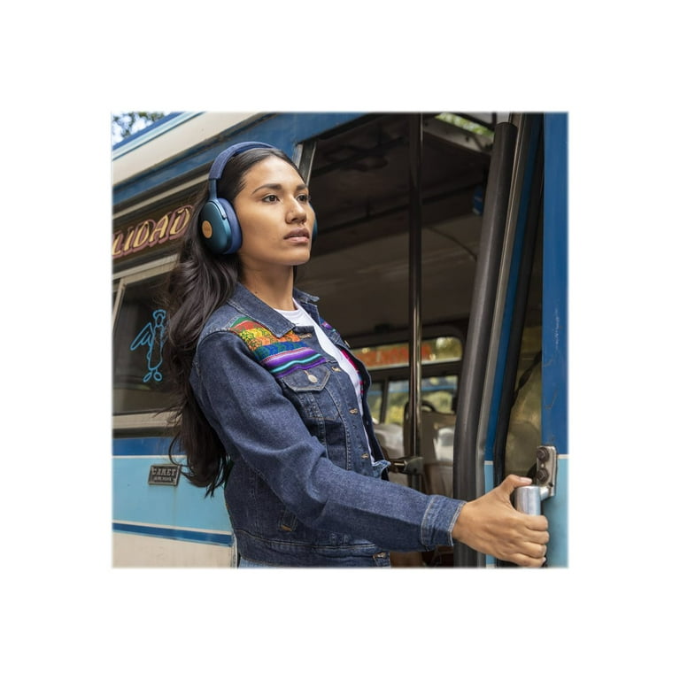 House of Marley Positive Vibration XL Wireless Headphone Blue EM-JH141-BL