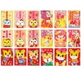 thumbnail image 1 of Coofit 2022 Enveloppe Rouge Chinoise de Poche Dessin Animé 18 Pcs Tigre Rouge Enveloppe Argent Porte-Bonheur, 1 of 10