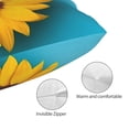 thumbnail image 3 of Yiaed Golden Sunflower in Blue Print Brushed Microfiber Envelope Pillowcases, Standard,Envelope Closure Pillow Cases(No pillow core)-14"x20", 3 of 6