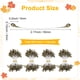 thumbnail image 3 of Uxcell 600-Pack Estambres de Flores para Manualidades, Pistilo Floral Artificial de Perlas Doble Cabeza de 5mm para Hacer DIY [Café Dorado], 3 of 6