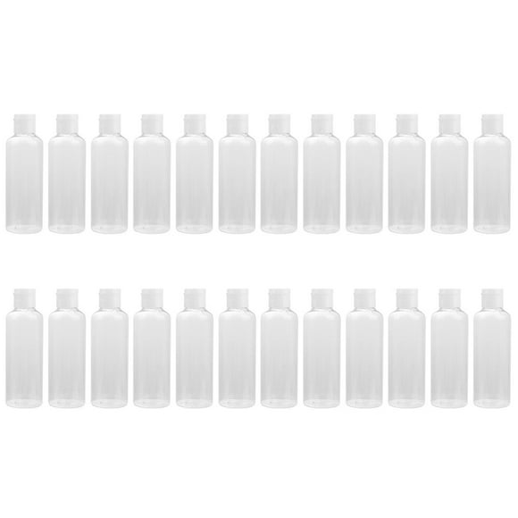 24pcs 50ml Plastic Empty Bottles with Refillable Cosmetic Toner Lotion Bottles