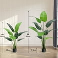thumbnail image 4 of 48 Inch Artificial Canna with Texture - Lifelike Simulated Greenery Decorations (2 Pack), 4 of 7
