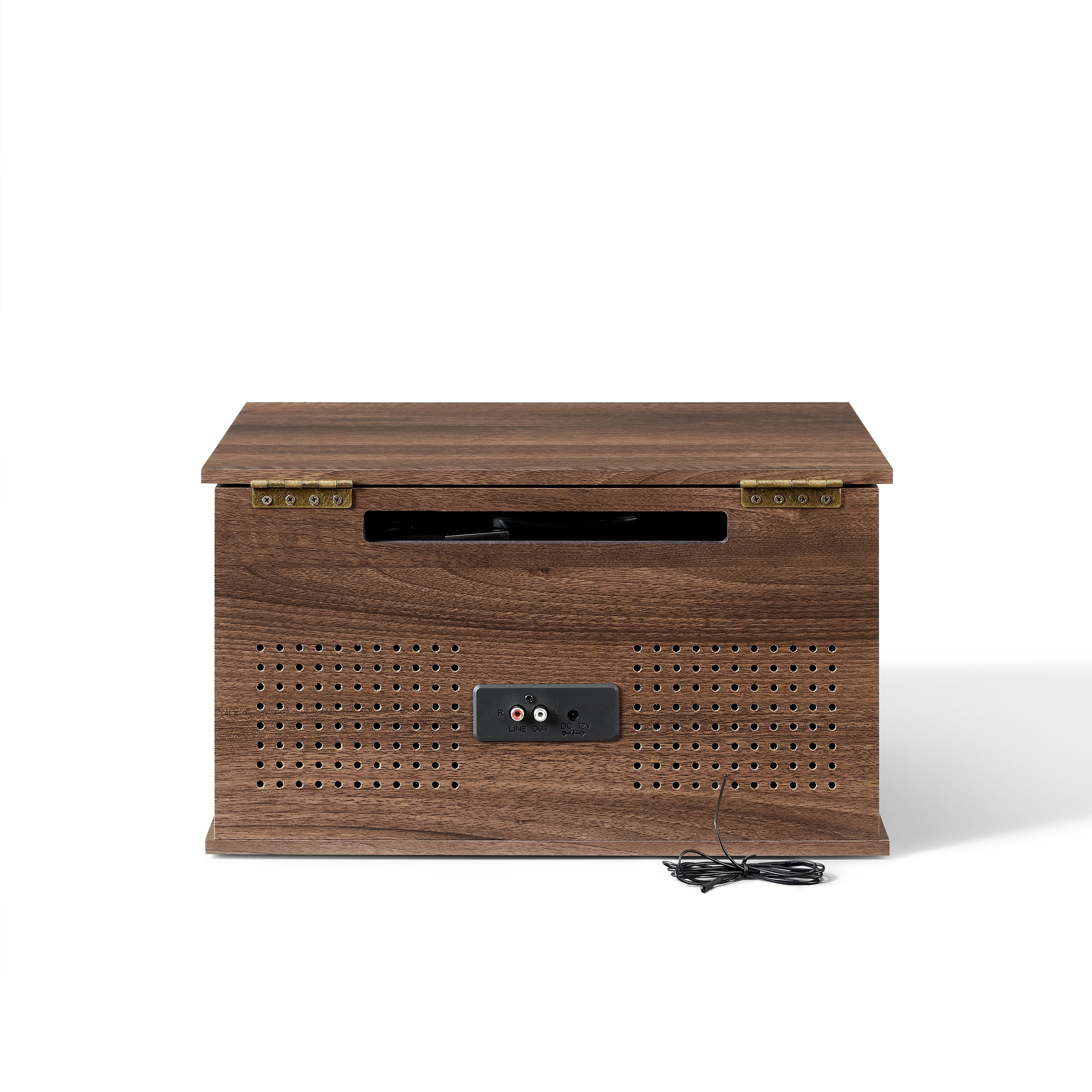 Crosley Hayes 8-In-1 Record Player with Speakers and Wireless Bluetooth- Audio Turntables