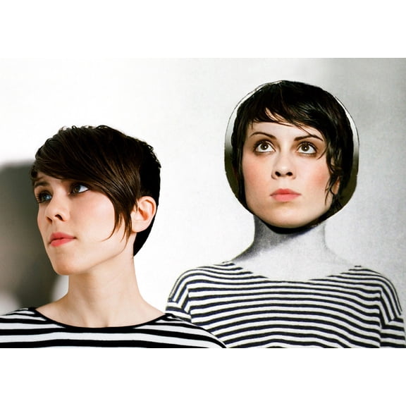 Tegan And Sara Poster Stripes Hz Art Poster 24x36 Multi-Color Square Adults Best Posters