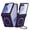 Deep Purple, variant on Dteck for Samsung Galaxy Z Flip 7 Case with Built-in Screen Protector, Hinge Protection Magnetic Kickstand Shockproof Protective Cover for Galaxy Z Flip7,Clear