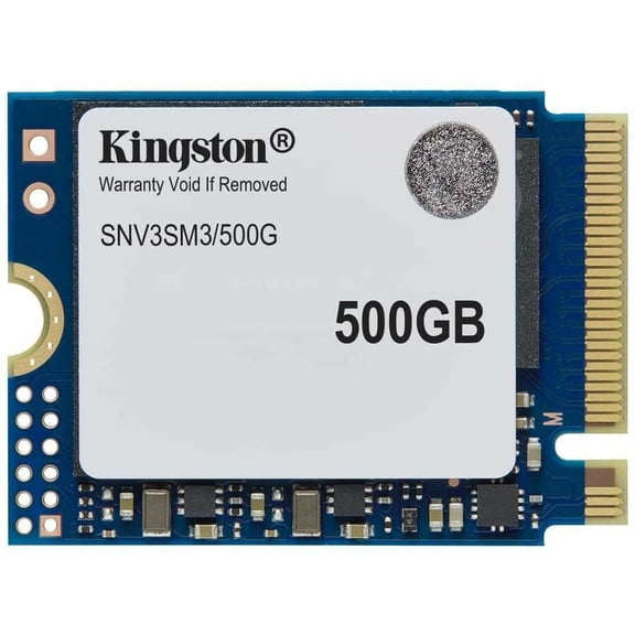 Kingston NV3 500 GB Solid State Drive, M.2 2230 Internal, PCI Express NVMe (PCI Express NVMe 4.0 x4)