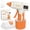 Orange, variant on Uarter Hot Glue Gun with 30 Glue Sticks 2600mAh Rechargeable Cordless Glue Gun Kit with 6 Finger Protectors for DIY Arts Crafts Working, Green