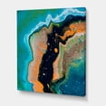 thumbnail image 3 of Designart ' Abstract Composition In Black and Orange ' Modern Canvas Wall Art Print, 3 of 4