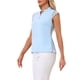 thumbnail image 4 of INSPIRAR CHIC Blusa de Trabajo Básica Sin Mangas con Cuello en V para Mujeres L Azul Cielo, 4 of 6
