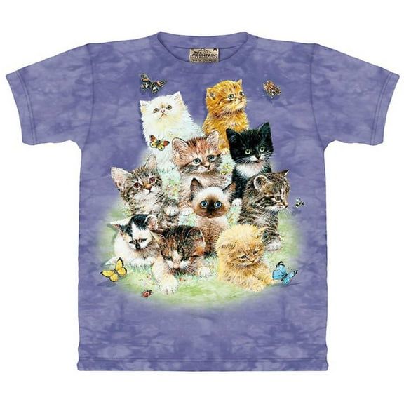 Ten Kittens T-Shirt, 4X-Large, Purple