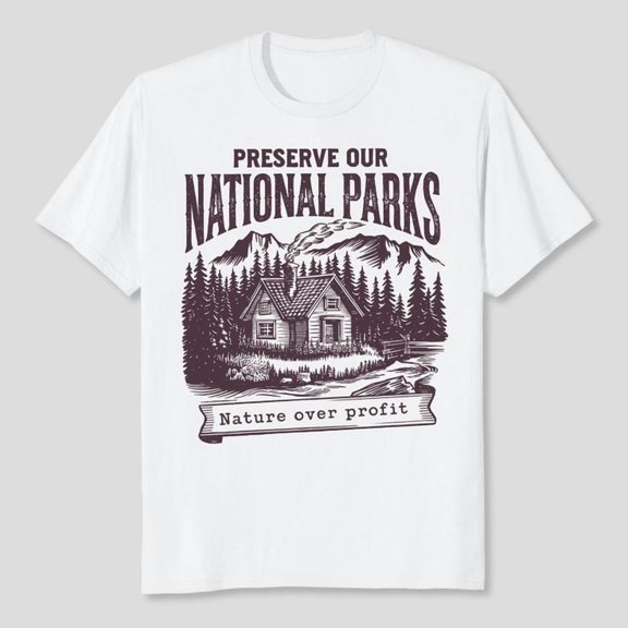 Vintage Protect Our National Parks T-Shirt, Protect Our Parks Tee, Men's And Women's Graphic Tee 100% Cotton by TBun, Full Sizes S-5XL