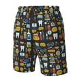thumbnail image 5 of Naloa Teeth Men's Beach Shorts, Surfing shorts, Swim trunks, Quick Dry Swim Trunks for Surfing Beach Fun - 3X-Large, 5 of 9