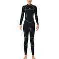 thumbnail image 1 of Traje de trabajo con traje de húmedo de manga larga y pantalones traje de buceo 1.5 mm Ergonómico Ultra Stretch Professional para snorkeling mujer de natación surf, negro m Advancent OD019359-03, 1 of 7