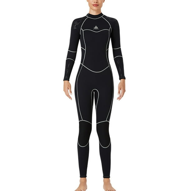 Trajes de húmedo Traje Mojado Mangos de manga larga y pantalones Traje de buceo 1.5mm Ergonómico Ultra Stretch Professional para snorkeling Surfing Natación Mujer, Negro XL Speravity OD019359-05