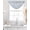 Blue White, variant on Light Blue Botanical Sheer Waterfall Valance Curtains for Window, Pastoral Elegant Spring Floral Rod Pocket Sheer Topper Swag Curtains for Living Room, Kitchen 38.5"W x 47.2"L, 1 Panel