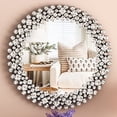 thumbnail image 3 of SHYFOY Jeweled Accent Wall Mirror Round Sparkly Decorative Mirrors for Wall Decor, 3 of 9